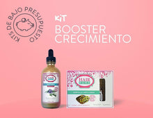 Load image into Gallery viewer, Booster de Crecimiento / Control Caída.Quieres que cabello crezca velozmente? ¡Este KIT LOW COST es para ti!💕  A veces nuestro cabello frena su ritmo de crecimiento por factores como estrés, cambios hormonales o dietas agresivas.  Si es tu caso, podemos ayudarte con estos 2 pasos. Solo necesitarás un poquito de constancia para ver cómo va creciendo tu cabello✨