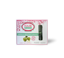 Load image into Gallery viewer, Ampolla Reestructurante a base de manzana verde restaura el cabello quebradizo, nutre y defiende de las agresiones externas, proporcionando un efecto fortalecedor el cual hidrata y aumenta el espesor del cabello. Recomendada para cabello con daño extremo, ya que Restaura, hidrata y ayuda al crecimiento sano de la hebra.