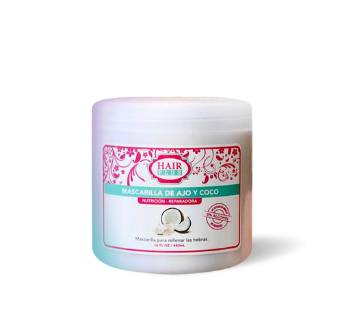 <p>Say goodbye to dull and lifeless hair with our new Coconut and Garlic Hair Mask!</p> <p>Packed with vitamin E, castor oil, and the nourishing benefits of coconut and garlic, this mask will revitalize your hair, reduce frizz, and promote growth.</p> <p>Say hello to healthy, luscious locks!</p>
