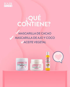 MASCARILLA DE AJO Y COCO / Coconut and Garlic  Hair Mask 16 oz